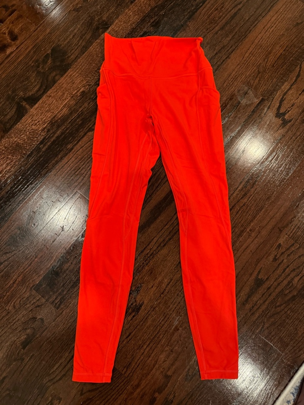 lululemon athletica Women’s High-Rise Active Leggings - Bright Orange - Size 6